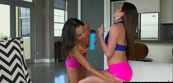  Lots Of Kiss And Licks From Cute Lovely Lesbians clip-15